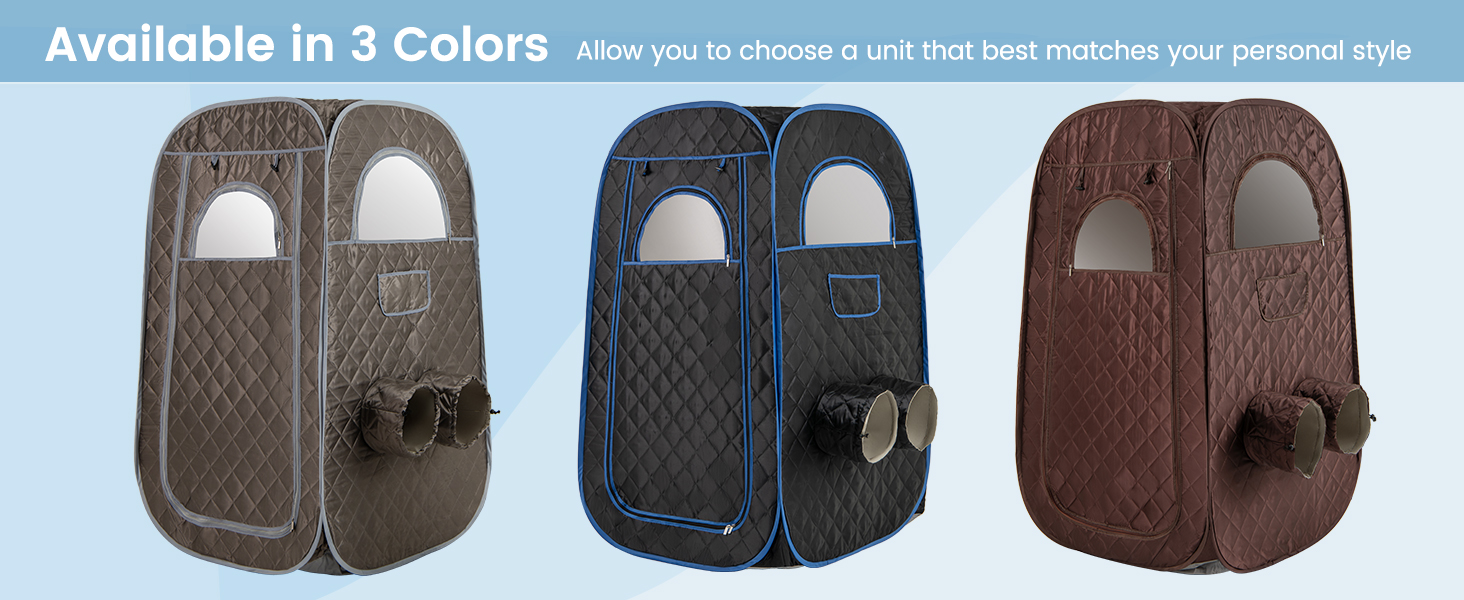 Портативна парова сауна HOMASIS для дому з генератором пари 3 літри, з пультом дистанційного керування, 9 температурних режимів та 9 таймерів, мобільний сауна-тент з відкидним стільцем та масажером для ніг (сірий)