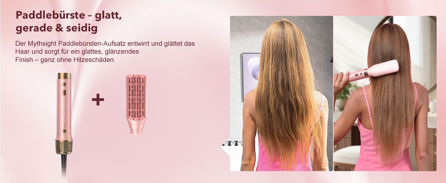 Airstyler 6-в-1: Фен, стайлер, локони, випрямлення. Рожевий колір.