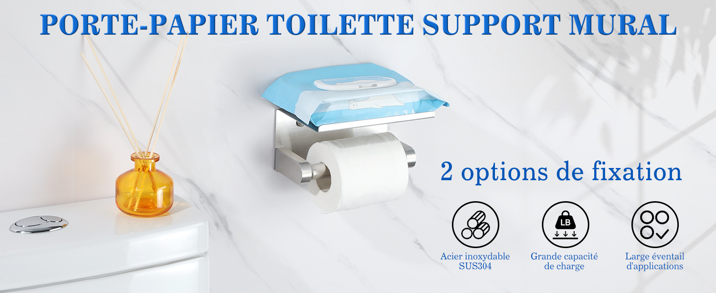 Тримач туалетного паперу Mooche з нержавіючої сталі, 17,5 см, полірований – надійний для ванної кімнати та дому