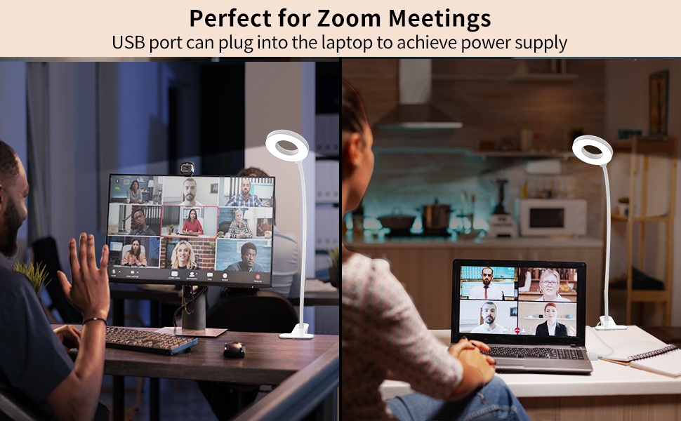 iZELL LED лампа для читання з гнучким 40см штангою, диммер, 3 режими, 10 рівнів яскравості, USB-зарядка, для читання та роботи