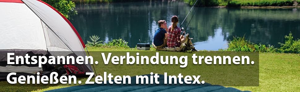 Надувний матрац Intex Classic Downy Queen - 152 x 203 x 22 см, 4-частинний, блакитний