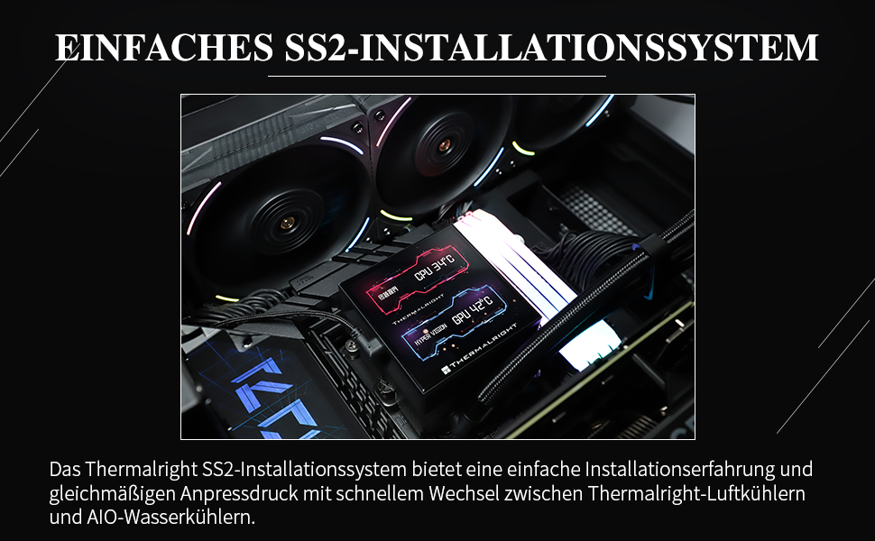 TR Hyper Vision 360 UB ARGB Black: Смарт-система водяного охолодження CPU з LCD-дисплеєм 3.95