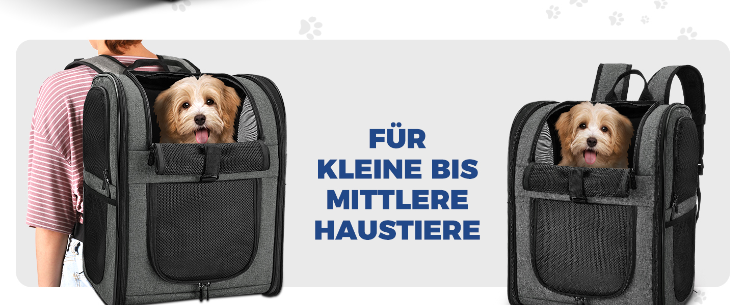 Рюкзак для собак та котів Apollo Walker - для малих тварин (2-15 кг), з підтримуючим каркасом, дихаючий, сірий - для походів, подорожей, активного відпочинку
