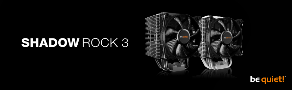 be quiet! Shadow Rock 3 - Кулер для CPU, 160W TDP, 135mm вентилятор, HDT, 4x Heatpipe, Slim Design