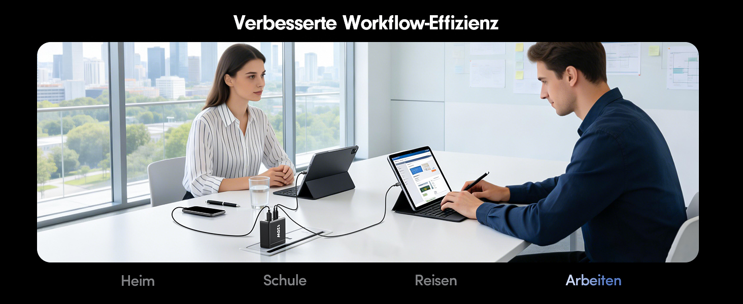 Зарядний пристрій FINIBO 120W USB-C 6 портів PD3.0/QC4.0 для iPad та смартфонів