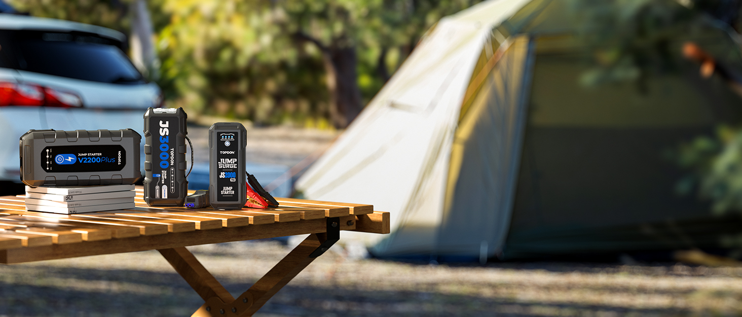 Powerbank TOPDON JS3000 для авто: пусковий пристрій, 12V, 3000A, 24000mAh, для бензинових та дизельних двигунів до 9.0L/7.0L, з EVA-кейсом