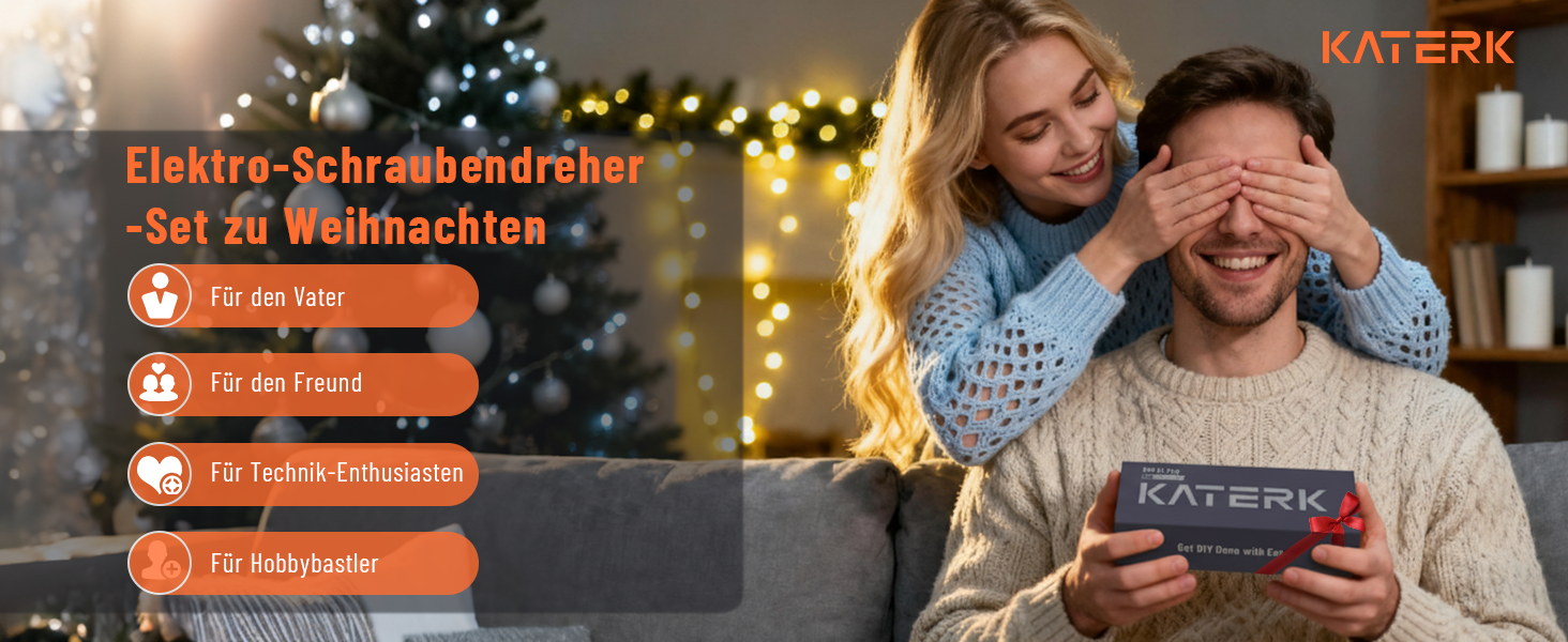 Набір прецизійних викруток KATERK 64 шт. з LED-підсвічуванням та магнітною основою для ремонту електроніки, телефонів, камер та годинників