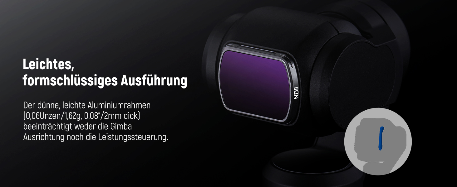 Набір фільтрів NEEWER CPL ND для DJI Osmo Pocket 3: CPL, ND16, ND64, ND256, з магнітним кріпленням та 2 серветками для чищення