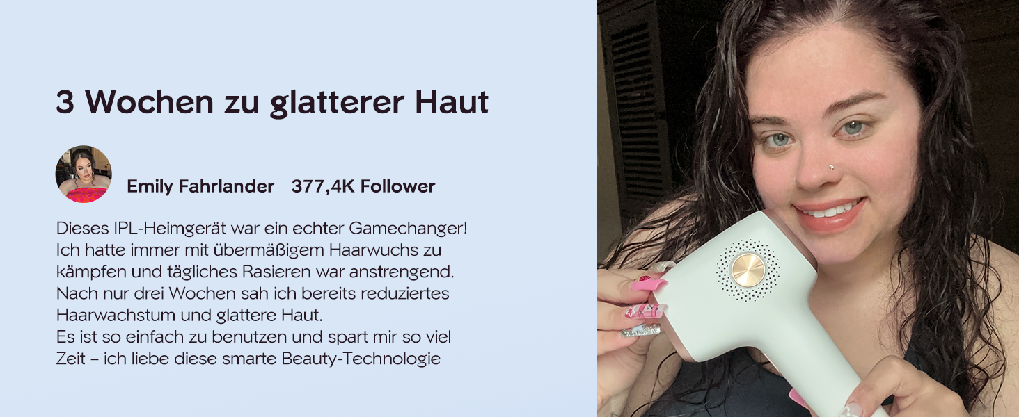 IPL пристрій для епіляції Innza з охолодженням, 999 999 імпульсів, 9 рівнів потужності, для обличчя, зони бікіні та тіла