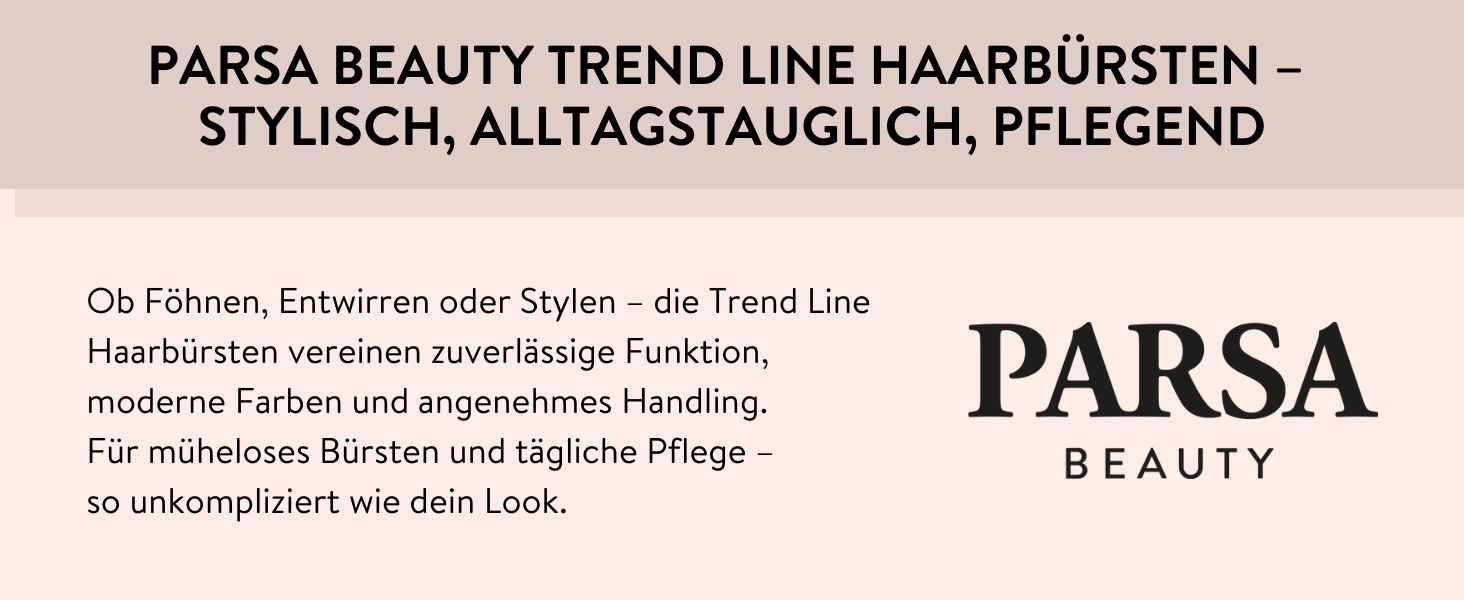 Пряма щітка для волосся PARSA Beauty Trend Line – срібна, для всіх типів волосся, з масажним ефектом, 23 x 4,6 x 3,4 см