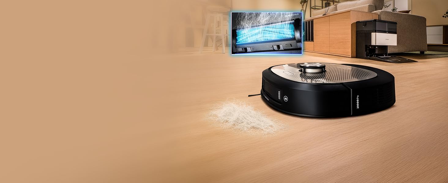 Робот-пилосос та робот-мийник Cecotec Conga Z100 X-Treme з автопорожненням та керуванням через додаток. Лазерна навігація, інтерактивне картування, 15000Pa, 240 хв автономної роботи, знімне моп, база з 3 баками