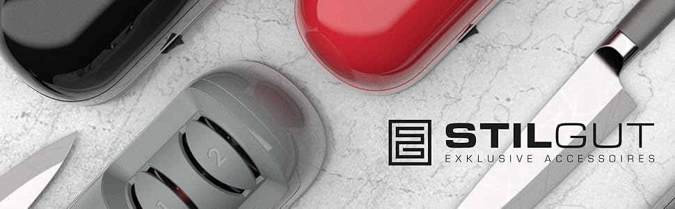 Електрична професійна точилка для ножів StilGut, тиха, чорна