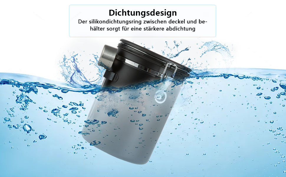 Контейнер для кави Dreamhigh® з дозатором, 1 кг, нержавіюча сталь, 2800 мл, чорний