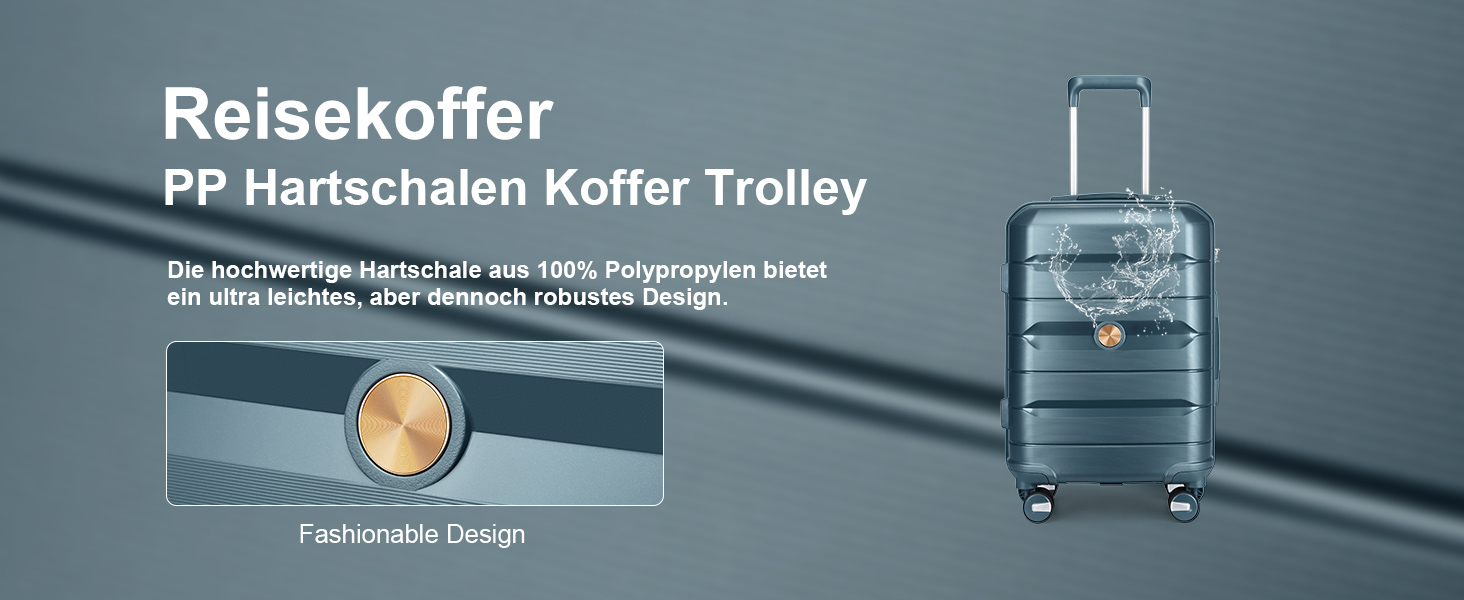 Валіза-тележка Sea Choice з жорстким корпусом, розширювана, ручна поклажа, 55 см, білий колір, з TSA замком та 360° колесами