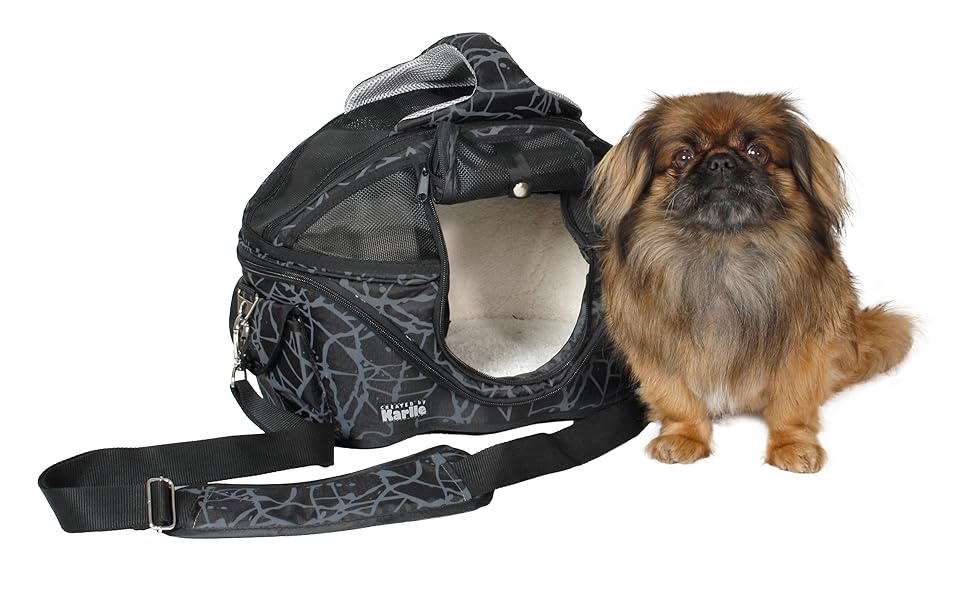 Сумка Karlie Shopper de Luxe чорна, розмір L (48 x 40 x 36 см)