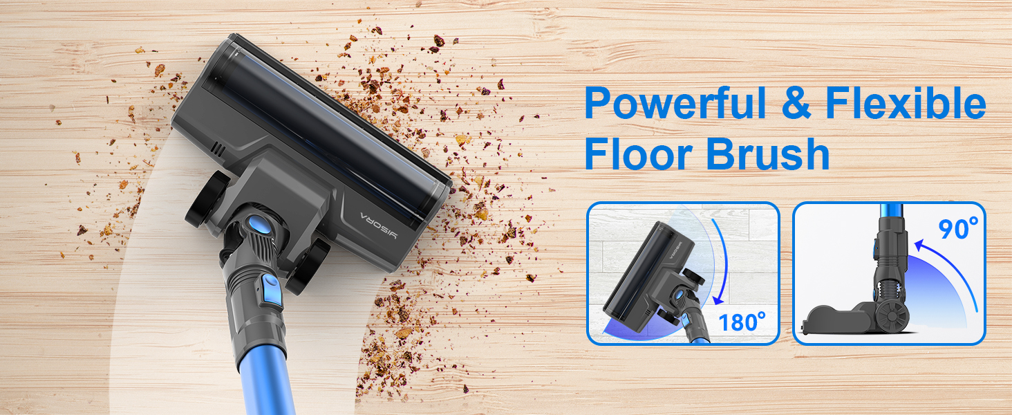 Акумуляторний пилосос 25000Pa, 175W, 50хв роботи, бездротовий, антизаплутана щітка, самостійна парковка, легкий ручний пилосос, пилосос-тріскач для килимів, твердих підлог, шерсті тварин