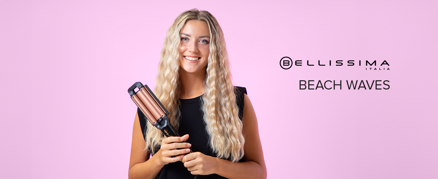 Випрямляч для волосся Bellissima My Pro Beach Waves GT20 400 – керамічне покриття, 3 температурні режими (160-200°C), для створення природних хвиль