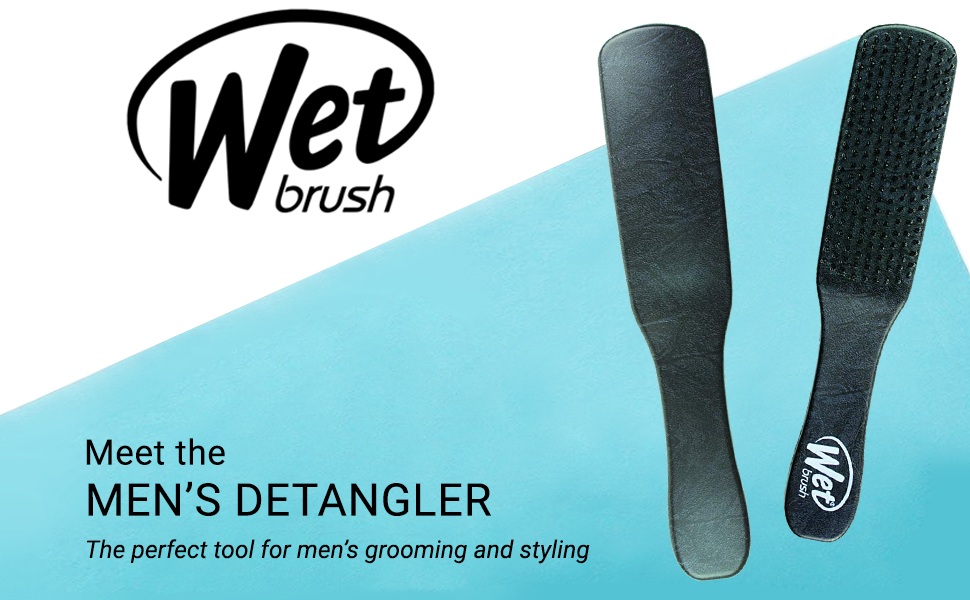 WetBrush Detangler для чоловіків Black Leather - щітка для волосся