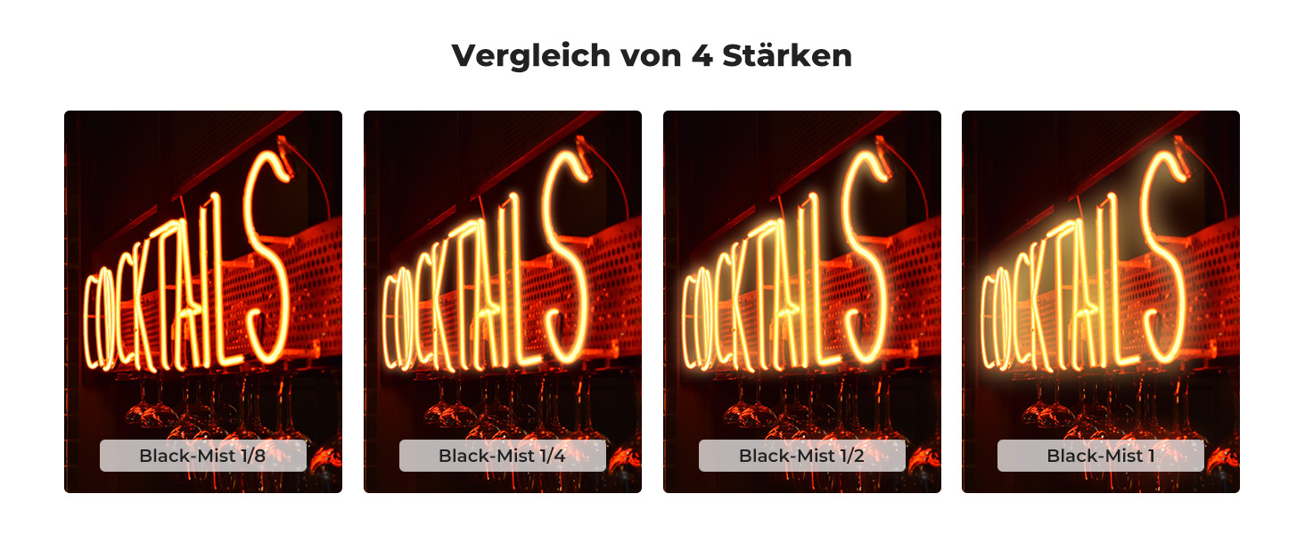 Фільтр K&F Concept Nano-K Serie Black Mist 82mm з оптичного скла з 18-шаровим покриттям для відео та портретної фотографії