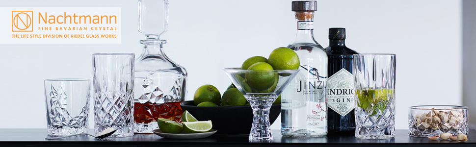 Набір склянок для віскі Nachtmann Noblesse, 2 шт, 295 мл, блакитний відтінок, кришталь, 104239