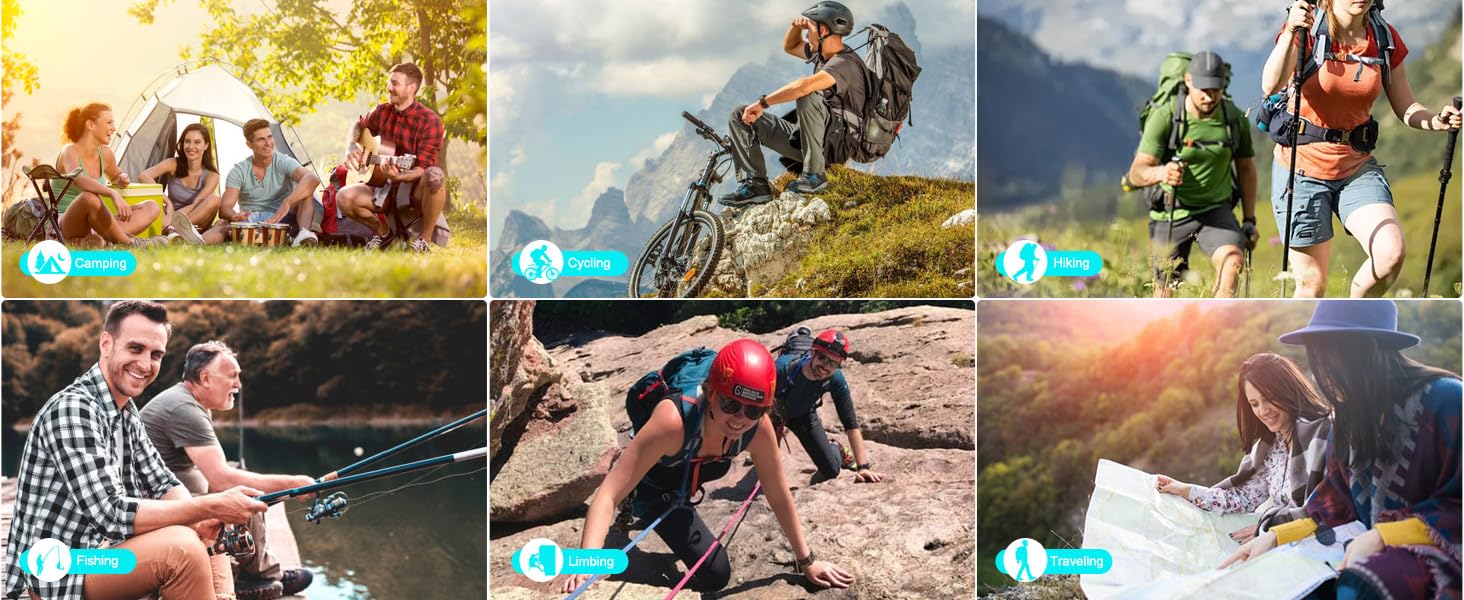 Power Bank 60000mAh 45W з LED-дисплеєм та 7 виходами - Зовнішній акумулятор для кемпінгу та подорожей, чорний