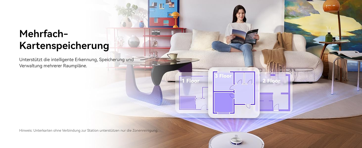 Робот-пилосос NARWAL Freo S з функцією миття підлоги, 8000Pa, 8N тиск, станція самоочищення 3.5L, LDS-лазерна навігація та 3D-картування, керування через додаток, для килимів/шерсті домашніх тварин