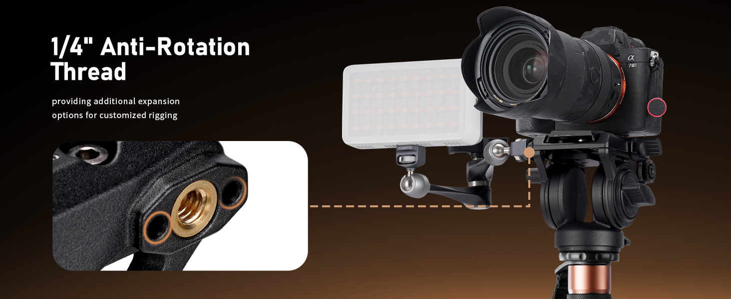 Однонога штатив Cayer FP34 з плавним голковим підшипником, 180 см, для DSLR камер Canon, Nikon, Sony, Olympus, Panasonic