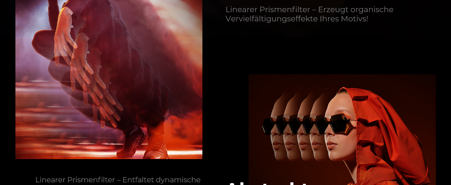 Фільтр K&F CONCEPT 77mm Mirage Pentaprism з оптичного скла, Nano-B серія | Ефект призма для об'єктива камери