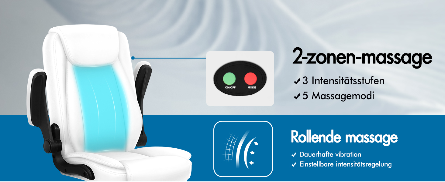 Офісне крісло ALFORDSON з регульованим нахилом 150°, обертання 360° та підставкою для ніг, PU-шкіра, чорний глянець (для дому та ігор)