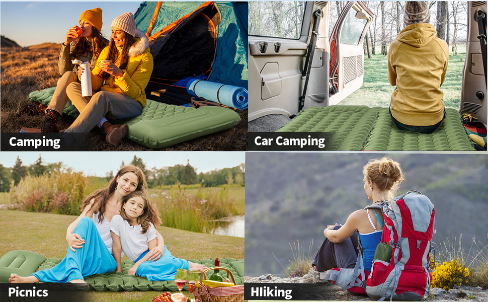 Саморозгортальний килимок для кемпінгу Isomatte, Ultraleicht: легкий килимок для відпочинку на природі, туризму, пляжу та подорожей. З насосом та подушкою. Сірий колір.