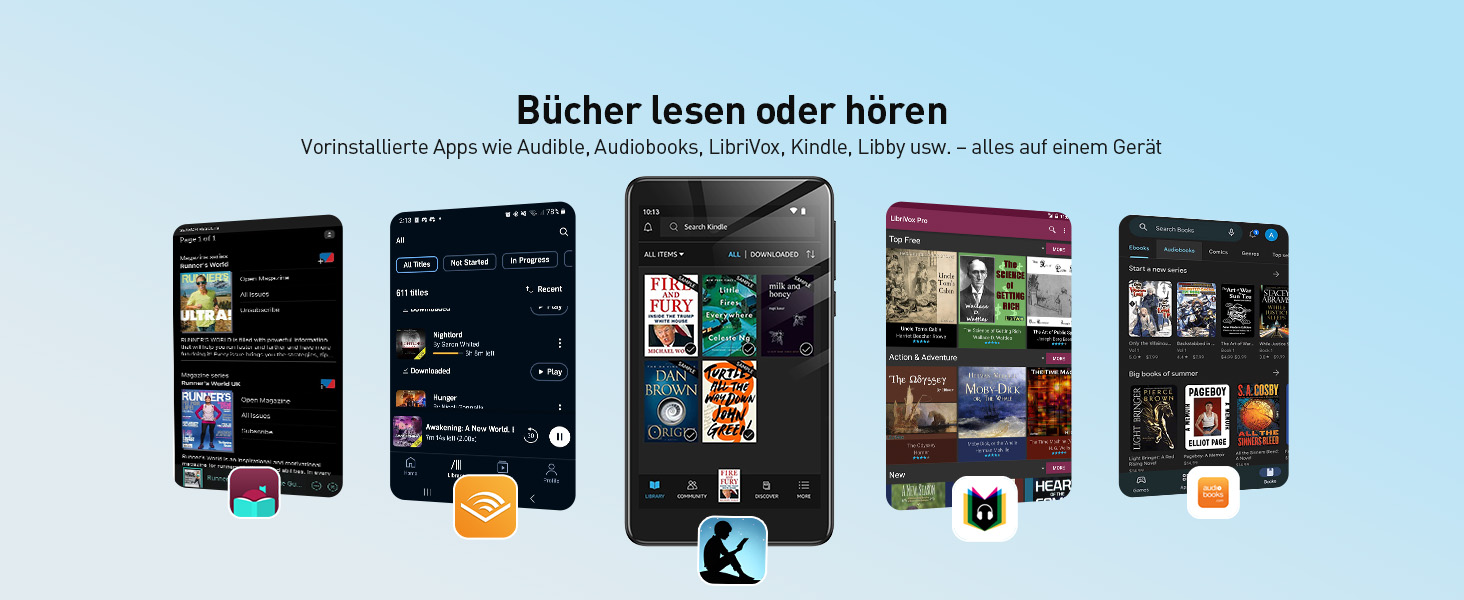 MP3 плеєр AGPTEK з Bluetooth та Wi-Fi, Android 14, 4