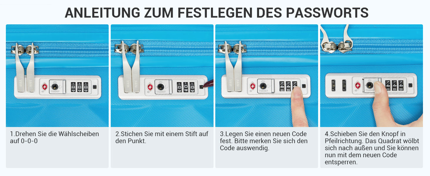 Чохол валіза British Traveller Hartschalenkoffer Groß, 74.5 x 49 x 30.5 см, ABS + PC, TSA-замок, 4 колеса, для подорожей та бізнесу (Світло-блакитний, L)