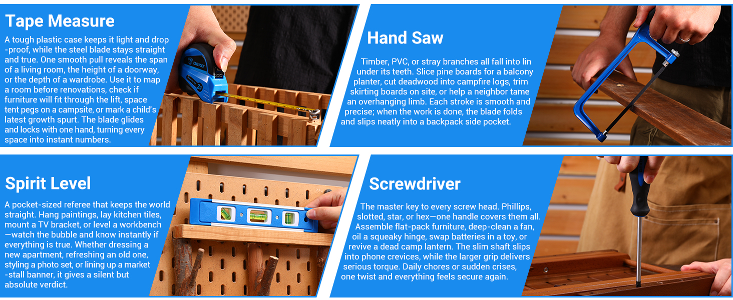 Набір акумуляторної дрилі DEKO 12V: 238 штук у кейсі. Акумуляторна дриль-шуруповерт для дому, рукоділля та ремонту. Комплект інструментів (блакитний)