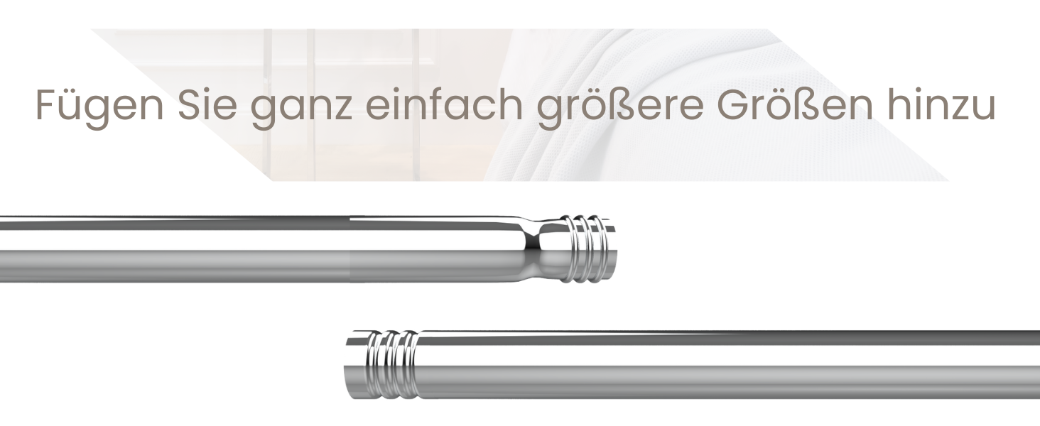 Штанга для душу без свердління, нержавіюча сталь, регульована, 85-160 см, діаметр 25 мм, срібляста