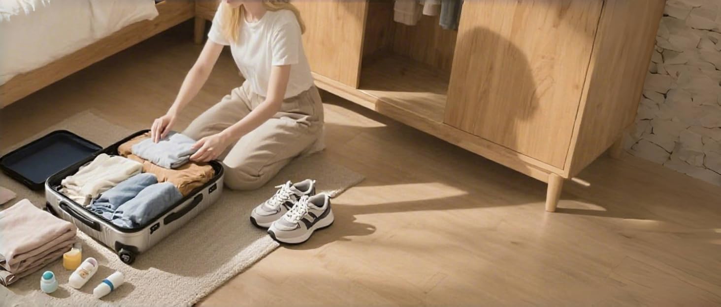 Набір органайзерів для валіз GIBOHOM, 15 шт. Packing Cubes, водонепроникні сумки для одягу для подорожей, Travel Organizer, бежевий