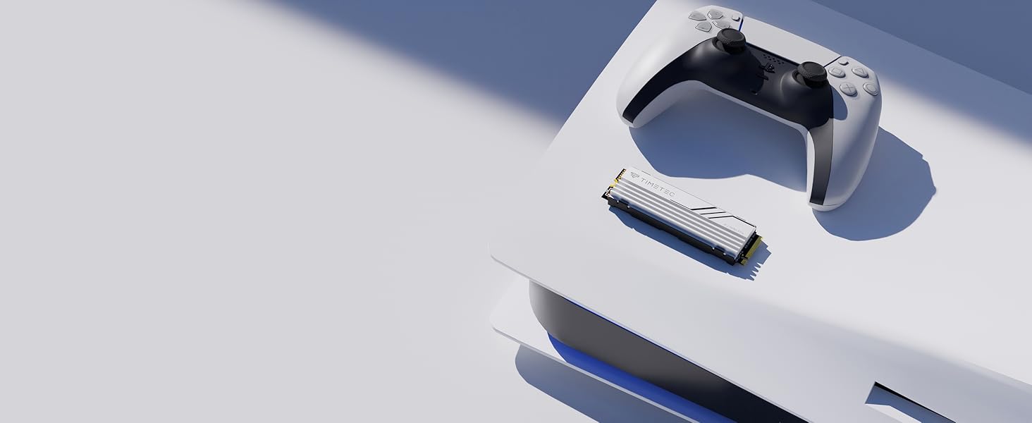 SSD Timetec PCIe 4.0 1TB для ігор з NVMe Phison E27T, M.2 2280, 2000 TBW, 7400/6100 MB/s (з радіатором)