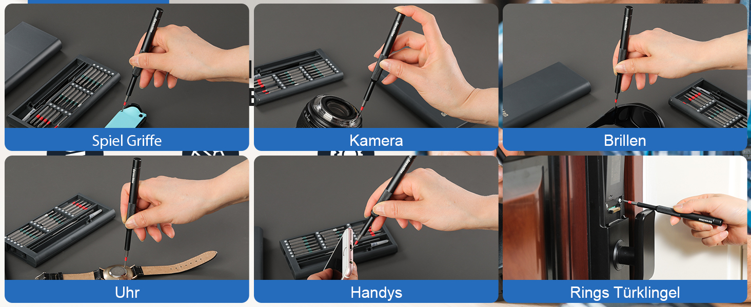 Електрична викрутка 36 в 1 Mini Electric Screwdriver set, акумуляторний набір з бітами H4, H6.3, 4 моменти, 1500mAh, інструмент для ремонту телефонів, окулярів, годинників, ноутбуків