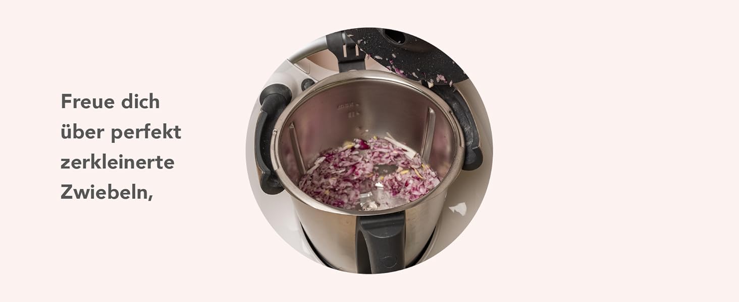 Miximizer® Насадка для подрібнення для Thermomix TM7, TM6, TM5 • Ефективне подрібнення, змішування та нарізка продуктів • Вироблено в Німеччині