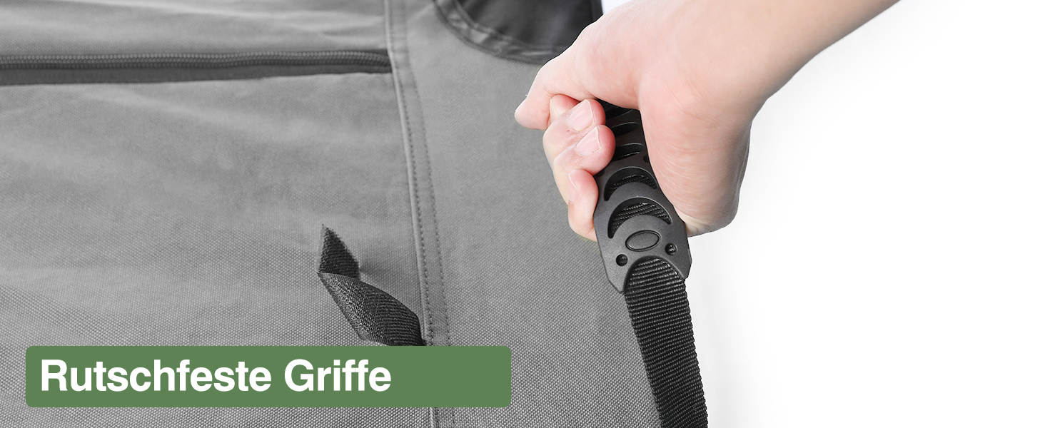 Складана переноска для собак середніх порід, 76x54x54 см, зелена/сіра