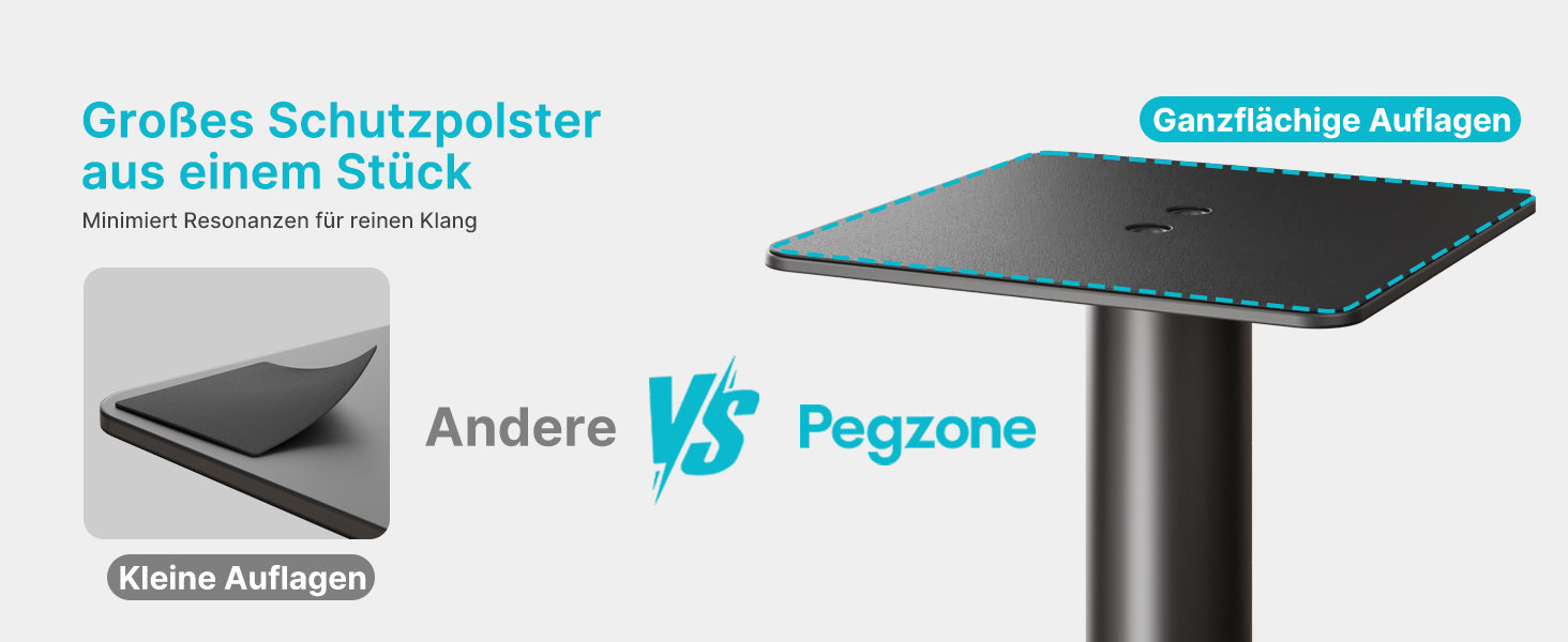 Підставка для акустики саундбару, універсальна, чорна, 76.5 см, 25 кг, з кабелеуправлінням та скляною основою (1 шт.)