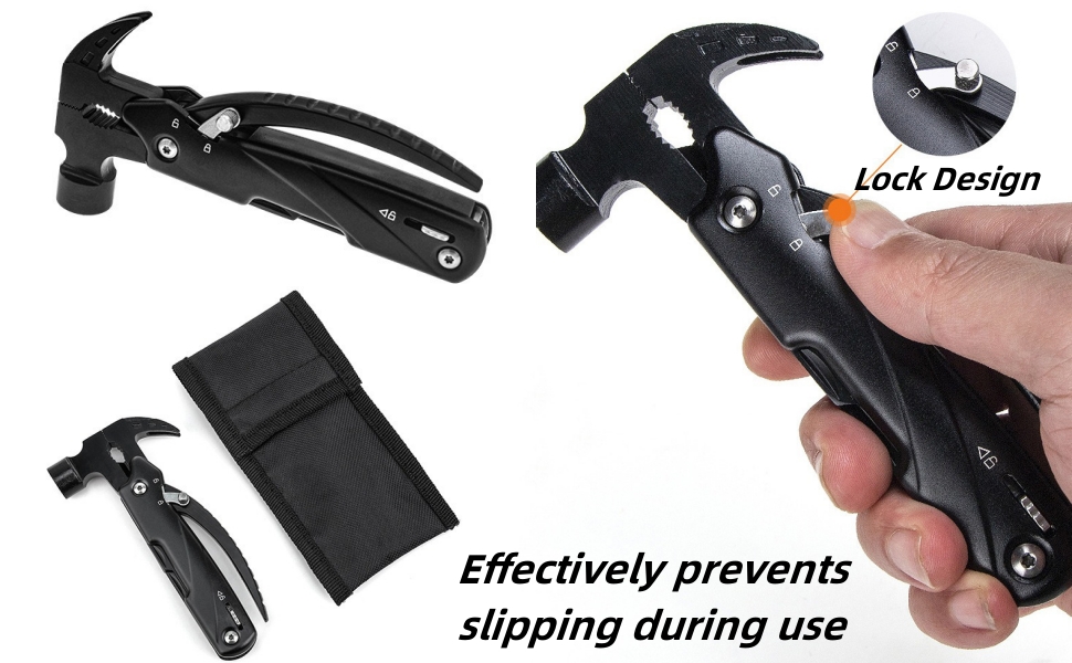 Багатофункціональний молоток-інструмент 12 в 1 для чоловіків, подарунок тато, чоловік, кемпінг, туризм, надзвичайні ситуації