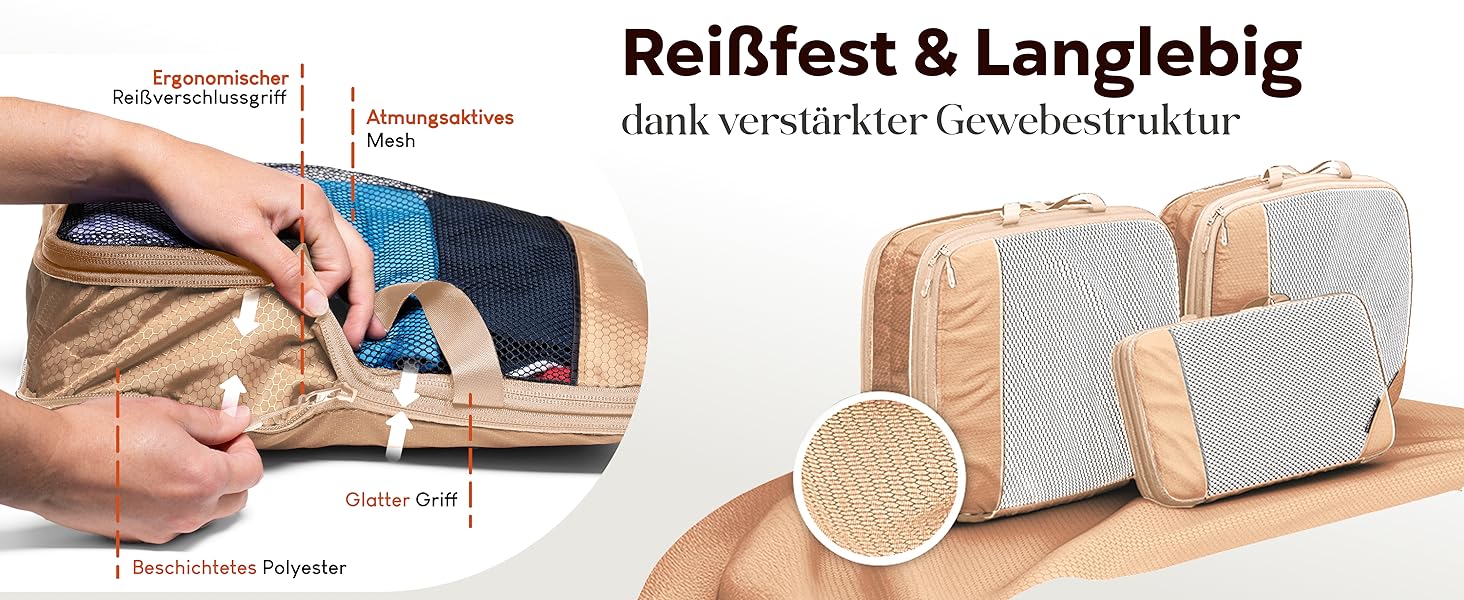 Набір кубиків для пакування з компресією для валізи та рюкзака, 3 шт, Alpine Slate (сірий)