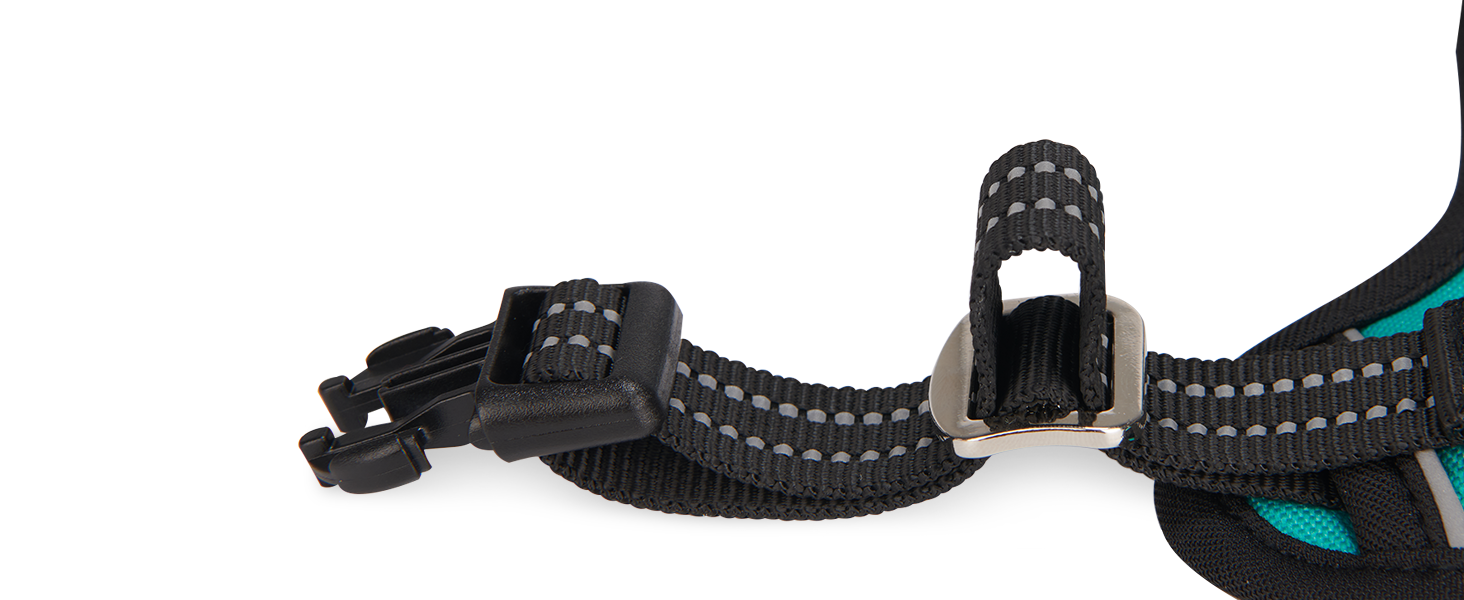 Нашийник для собак великих порід, антинатяг, світловідбиваючий, дихаючий, зручний, безпечний, м'який, зелений, XL, упаковка 1 шт.