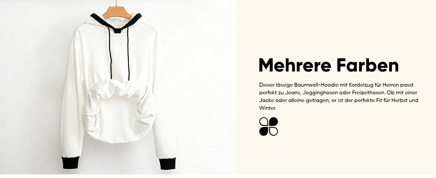 Світшот JMIERR чоловічий з капюшоном, теплий, з кишенею, бавовна, колір зелений