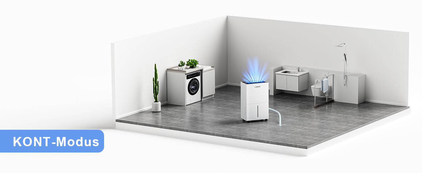 Електричний осушувач повітря 20 л/день – потужний, енергоефективний, портативний, з 3 режимами та регулюванням вологості, для дому