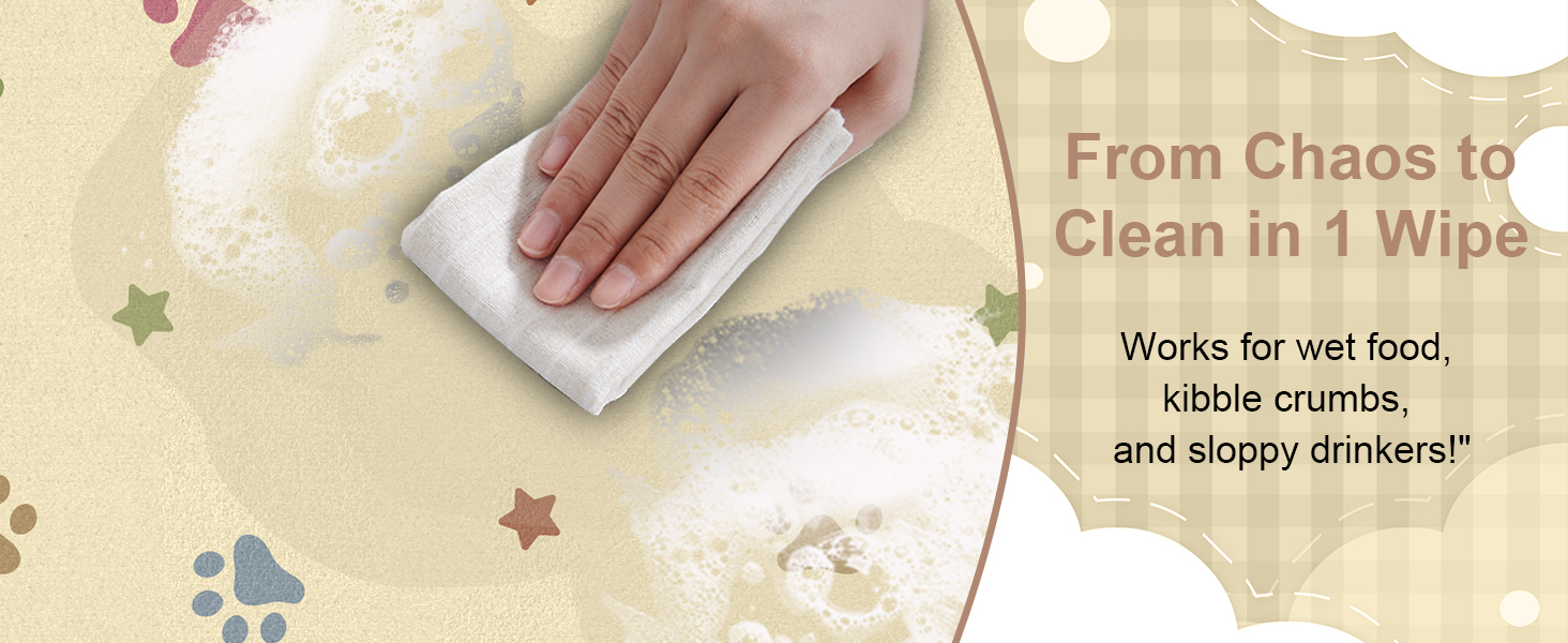 Підставка під миску для собак BLESWIN 30x50 см, вбираюча, неслизька, для цуценят, бежева