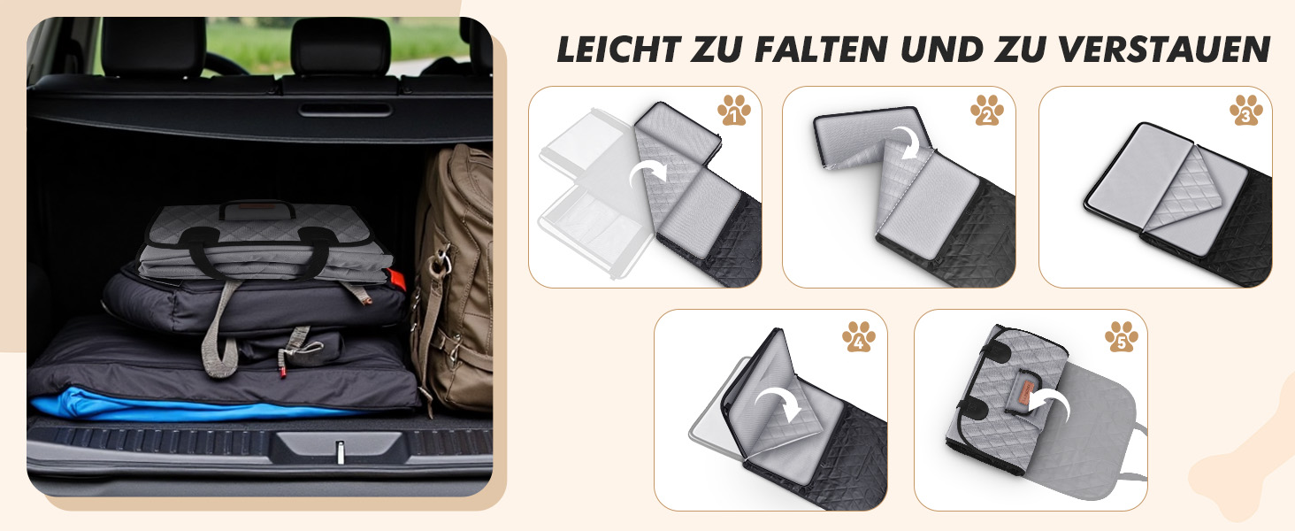 Автокрісло для собак: стабільне, водонепроникне, з підсиленими стінками та ременями безпеки, сіре