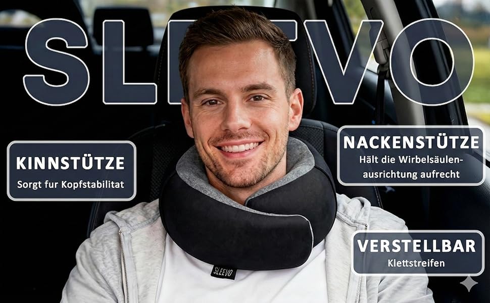 Подушка для шиї з капюшоном та піною з пам'яті -