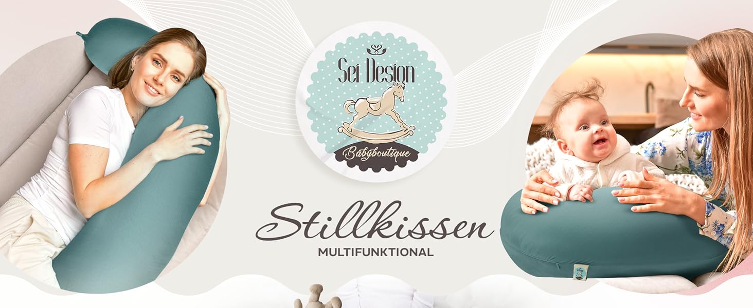 Подушка для вагітних та годування Sei Design XXL з муслінової обтяжки, ергономічна, для сну на боці, комфортна, 190x30 см, 100% органічна бавовна (джерсі сіро-сріблястий)