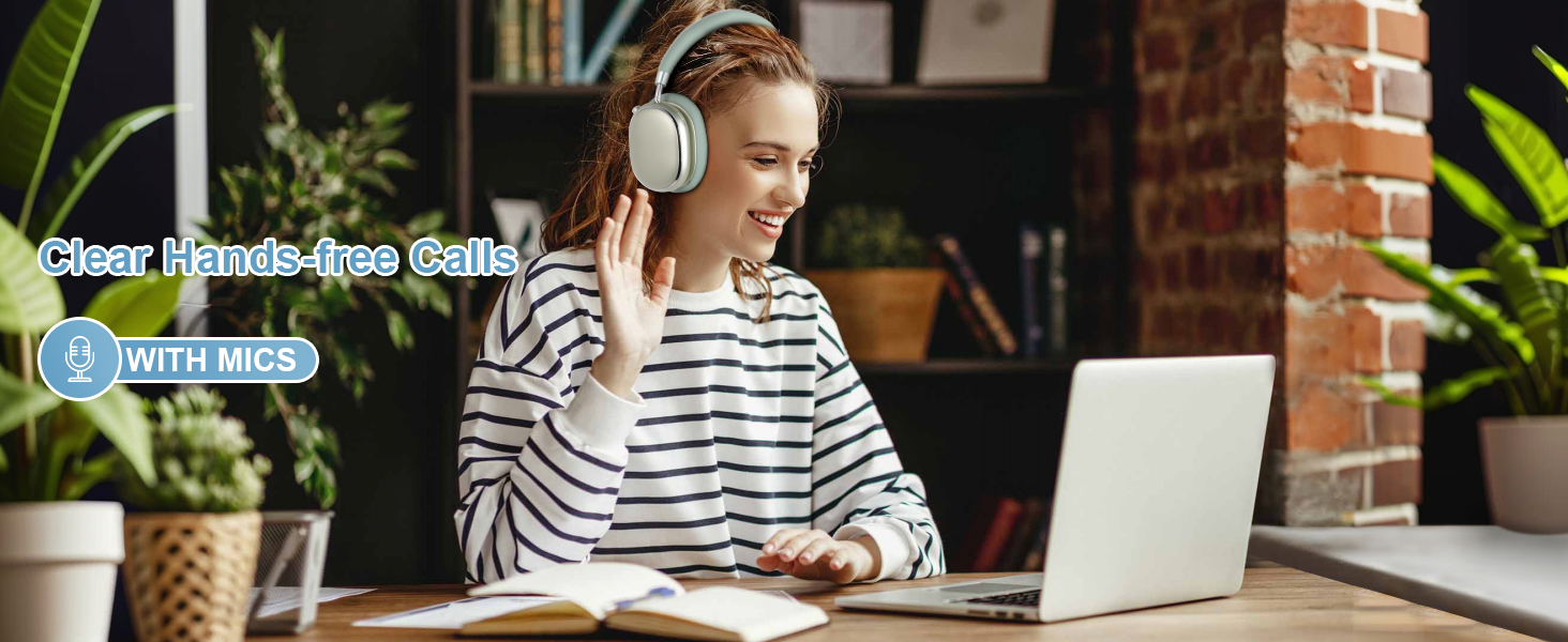 Навушники бездротові Bluetooth 6.0 NC95 з шумозаглушенням, поворотним регулятором, 120+ годин роботи, EQ налаштування через додаток, зелені для подорожей та спорту